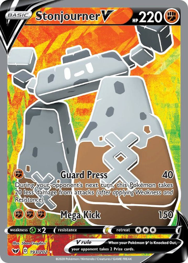 Stonjourner V (Full Art) - Pokémon