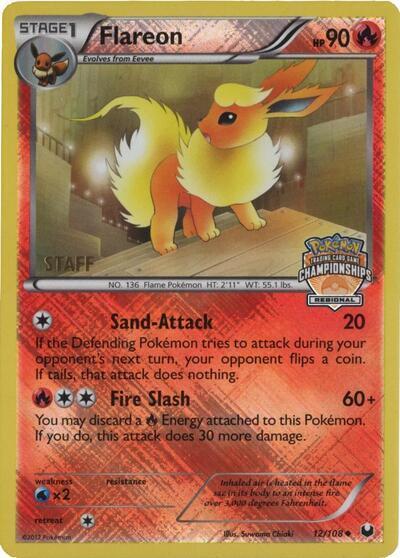 Flareon - 12/108 (Regional Championships) [Staff] - Pokémon