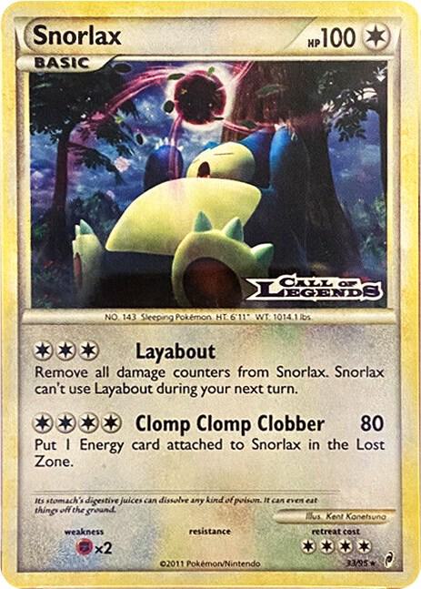 Snorlax - 33/95 (Prerelease) - Pokémon