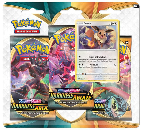 Darkness Ablaze 3 Pack Blister [Eevee] - Pokémon