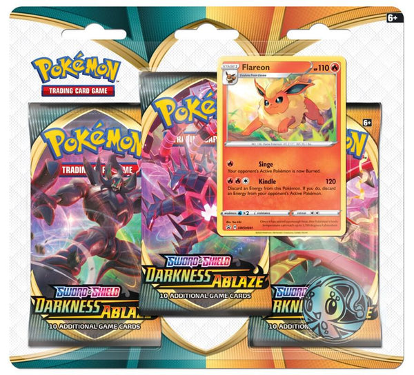 Darkness Ablaze 3 Pack Blister [Flareon] - Pokémon