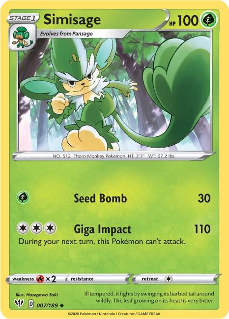 Simisage - Pokémon