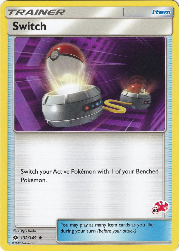 Switch - 132/149 (#40 Charizard Stamped) - Pokémon