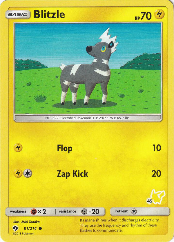 Blitzle - 81/214 (#45 Pikachu Stamped) - Pokémon