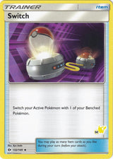 Switch - 132/149 (#52 Pikachu Stamped) - Pokémon
