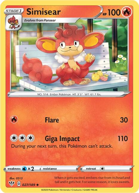 Simisear - Pokémon