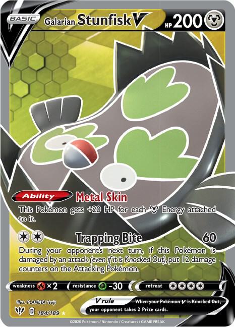 Galarian Stunfisk V (Full Art) - Pokémon