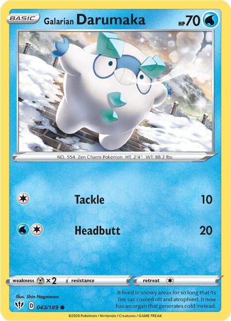 Galarian Darumaka - Pokémon
