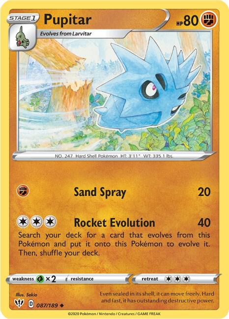 Pupitar - Pokémon