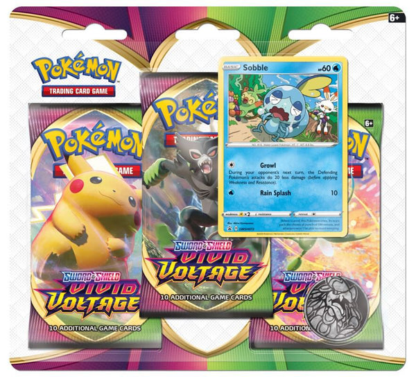 Vivid Voltage 3 Pack Blister [Sobble] - Pokémon