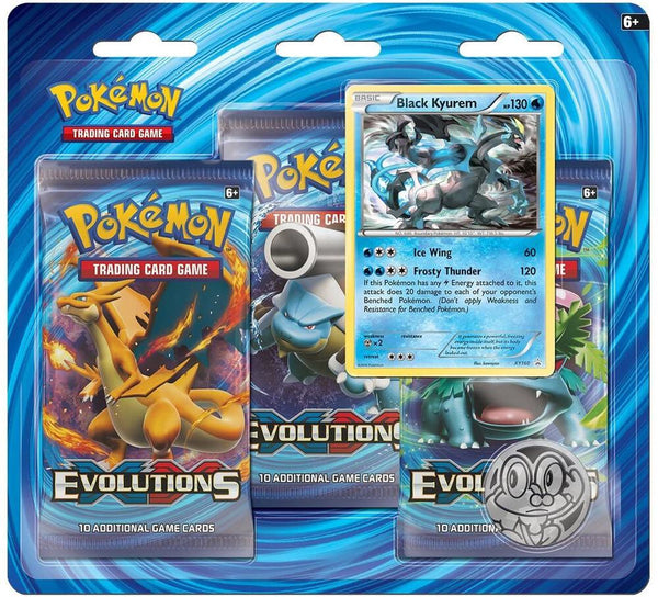 XY - Evolutions 3 Pack Blister [Black Kyurem] - Pokémon