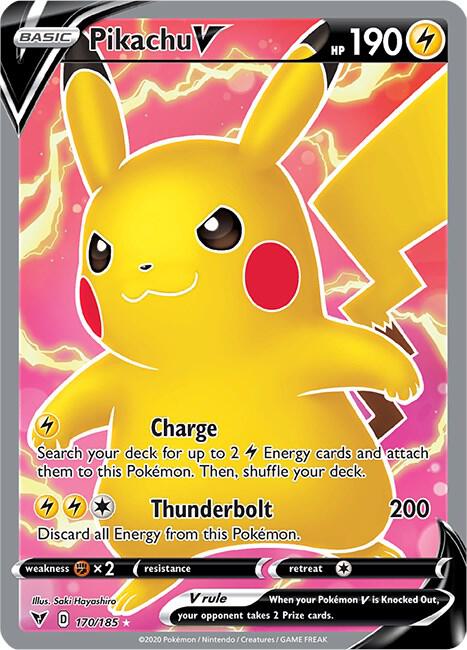 Pikachu V (Full Art) - Pokémon