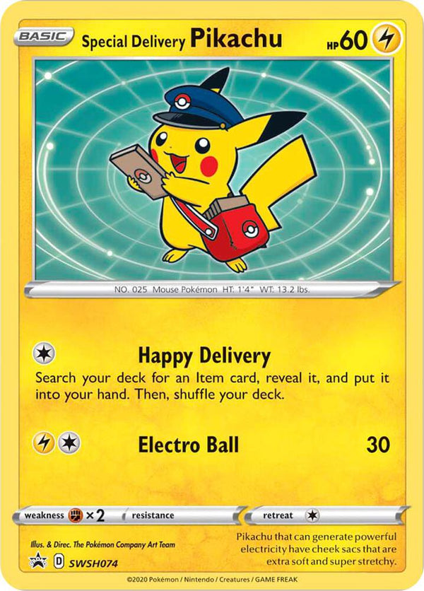 Special Delivery Pikachu - SWSH074 - Pokémon
