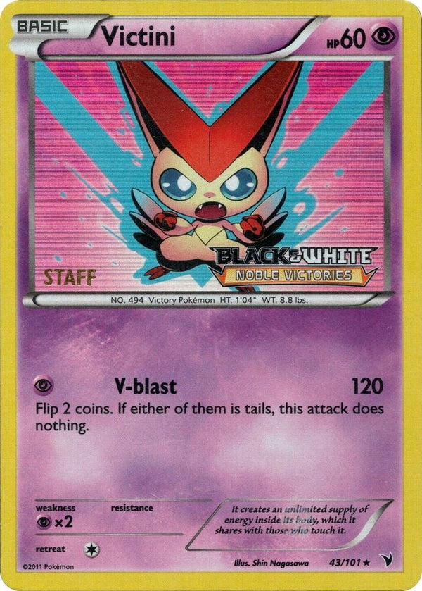 Victini - 43/101 (Prerelease) [Staff] - Pokémon