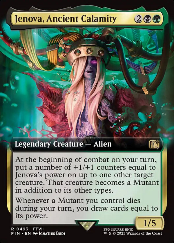 Jenova, Ancient Calamity (Extended Art) - Magic: The Gathering