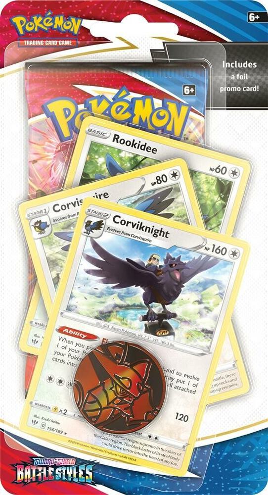 Battle Styles Premium Checklane Blister [Corviknight] - Pokémon