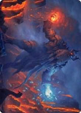Aegar, the Freezing Flame Art Card - Magic: The Gathering