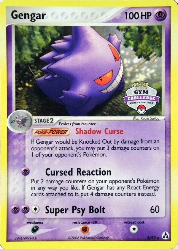 Gengar - 5/92 (Gym Challenge) - Pokémon