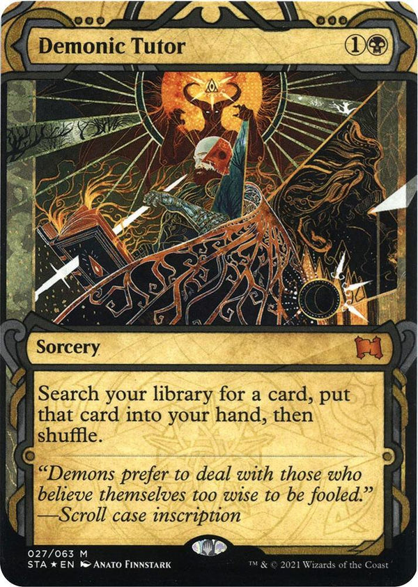 Demonic Tutor (Foil Etched) - Magic: The Gathering