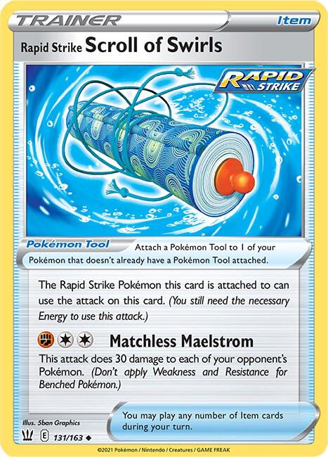 Rapid Strike Scroll of Swirls - Pokémon