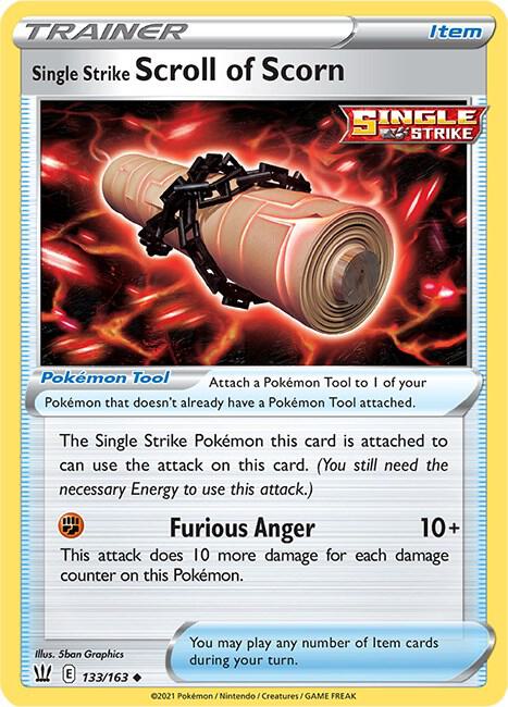 Single Strike Scroll of Scorn - Pokémon