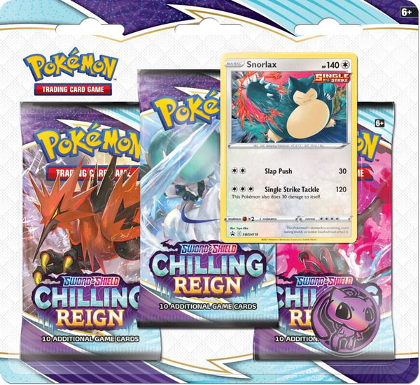 Chilling Reign 3 Pack Blister [Snorlax] - Pokémon