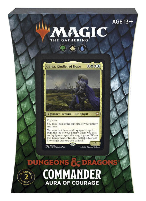 Adventures in the Forgotten Realms - Aura of Courage Commander Deck - Magic: The Gathering