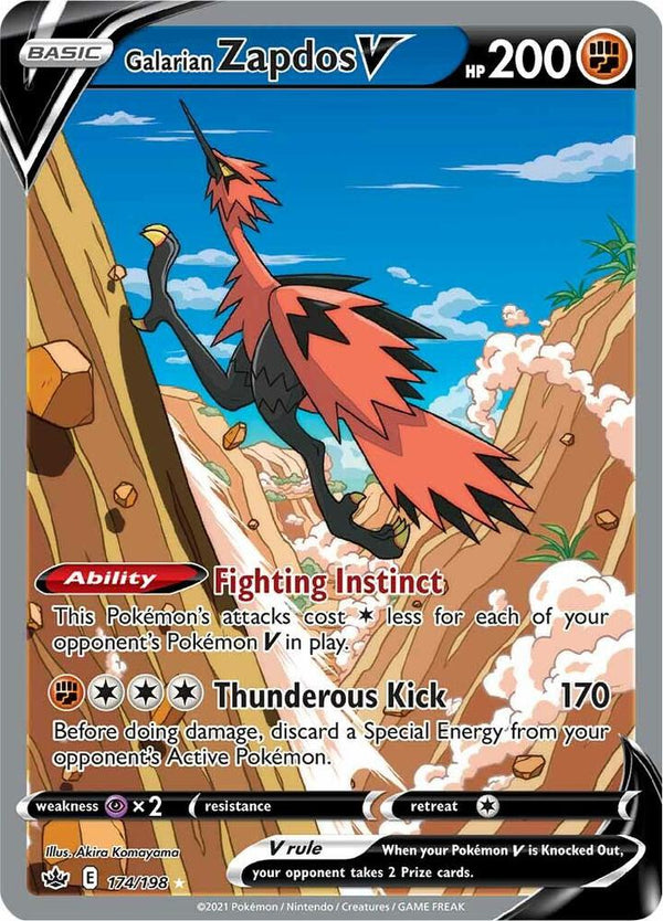 Galarian Zapdos V (Alternate Full Art) - Pokémon