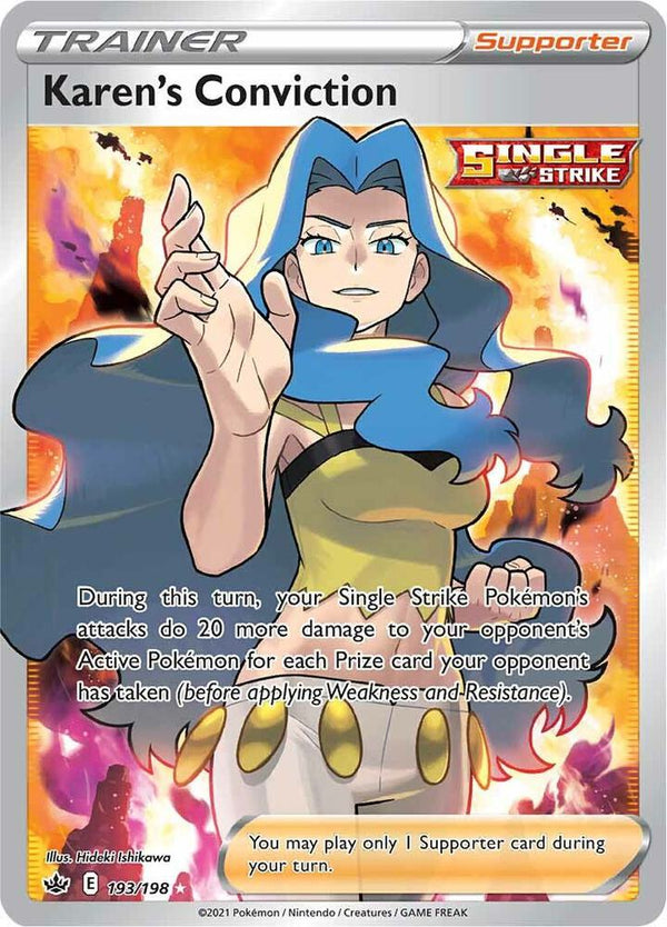 Karen's Conviction (Full Art) - Pokémon