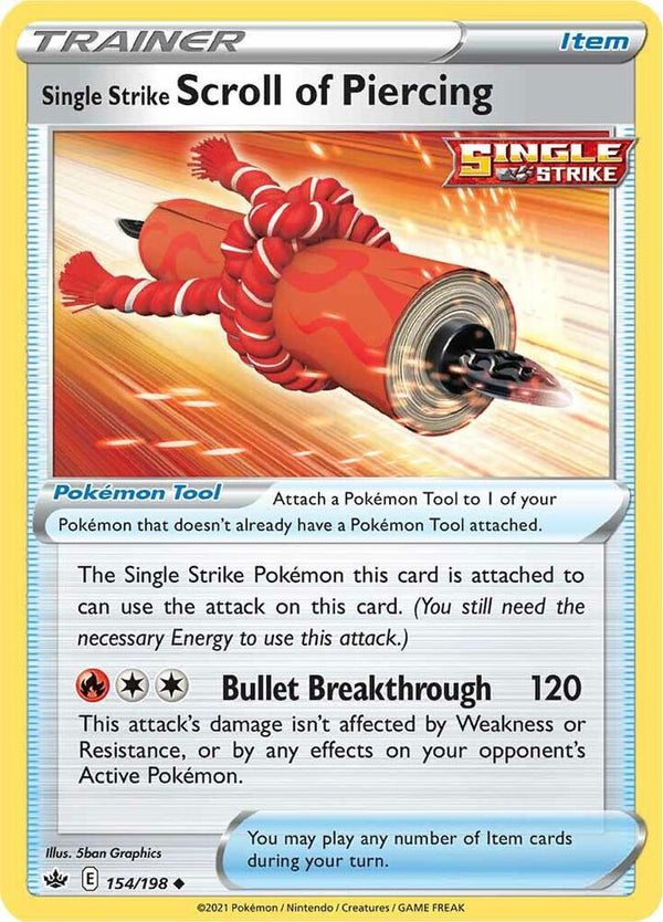 Single Strike Scroll of Piercing - Pokémon