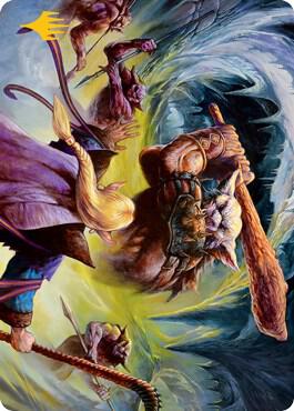 Den of the Bugbear (34/81) Art Card (Gold-Stamped) - Magic: The Gathering