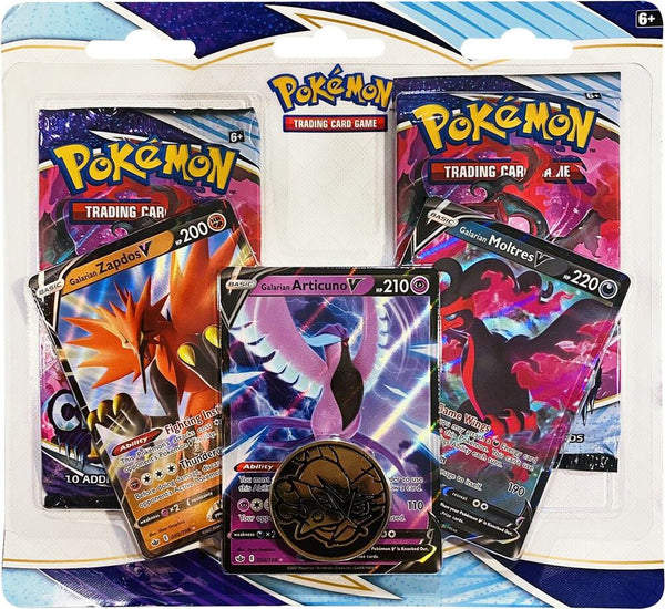 Chilling Reign 2 Pack Blister [Galarian Zapdos V, Articuno V, Moltres V] - Pokémon