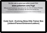 Code Card - Evolving Skies Elite Trainer Box [Jolteon/Flareon/Umbreon/Leafeon] - Pokémon