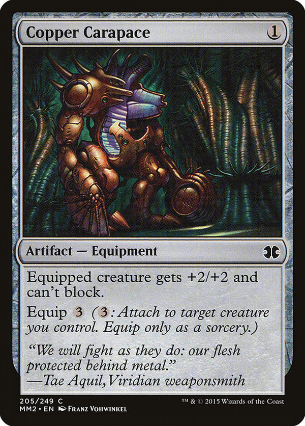 Copper Carapace (MM2 205) - Magic: The Gathering