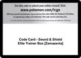 Code Card - Sword & Shield Elite Trainer Box [Zamazenta] - Pokémon
