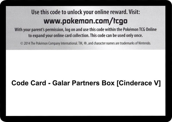 Code Card - Galar Partners Box [Cinderace V] - Pokémon