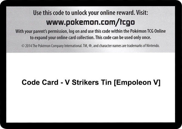 Code Card - V Strikers Tin [Empoleon V] - Pokémon