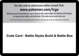 Code Card - Battle Styles Build & Battle Box - Pokémon