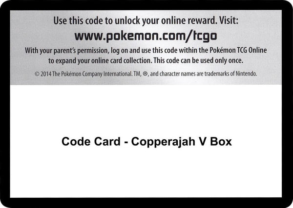 Code Card - Copperajah V Box - Pokémon