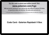 Code Card - Galarian Rapidash V Box - Pokémon