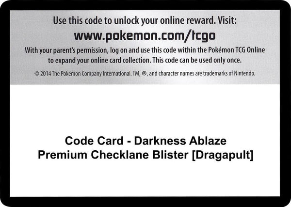Code Card - Darkness Ablaze Premium Checklane Blister [Grimmsnarl] - Pokémon