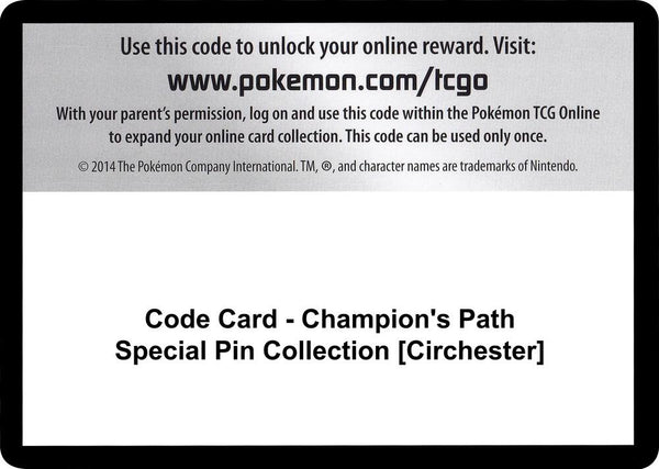 Code Card - Champion's Path Special Pin Collection [Circhester] - Pokémon
