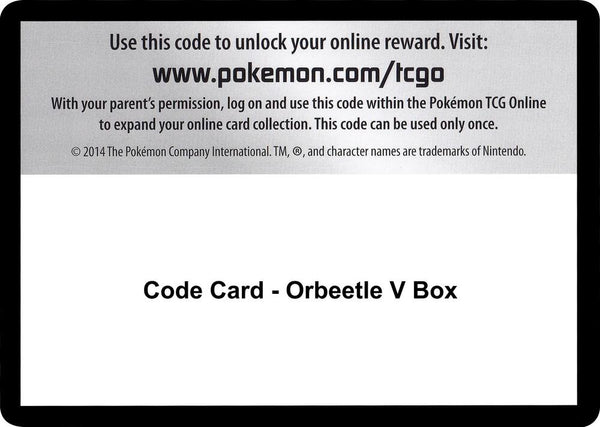 Code Card - Orbeetle V Box - Pokémon