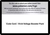 Code Card - Vivid Voltage Booster Pack - Pokémon