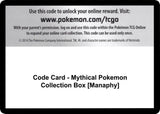 Code Card - Mythical Pokemon Collection Box [Manaphy] - Pokémon