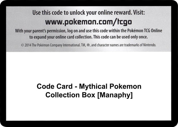 Code Card - Mythical Pokemon Collection Box [Manaphy] - Pokémon