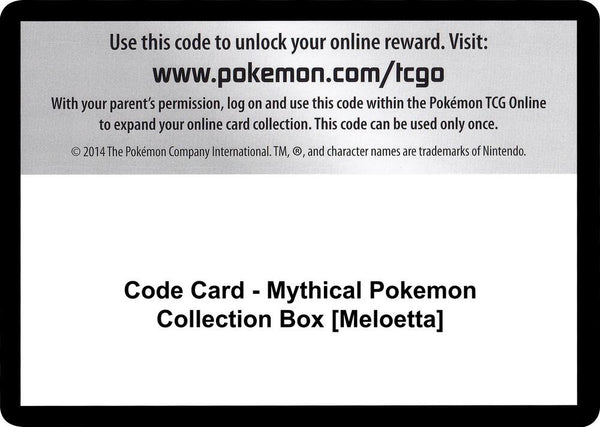 Code Card - Mythical Pokemon Collection Box [Meloetta] - Pokémon