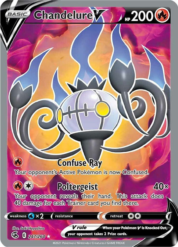 Chandelure V (Full Art) (SWSH08 247/264) - Pokémon