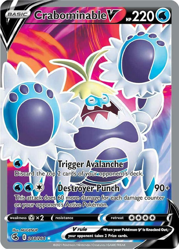 Crabominable V (Full Art) (SWSH08 248/264) - Pokémon