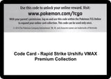 Code Card - Rapid Strike Urshifu VMAX Premium Collection - Pokémon